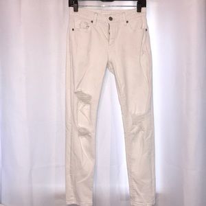 Eunina- WHITE SKINNY JEANS/ RIPPED